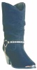 Dingo DI620 for $89.99 Ladies Gayle Collection Fashion Boot with Black Micro Suede Leather Foot and a Fashion Toe